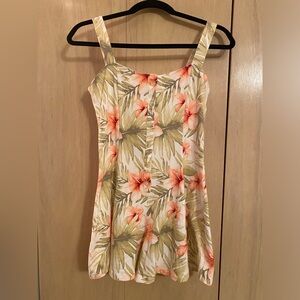 Women’s Forever 21 Tropical Hawaiian Romper - Size L